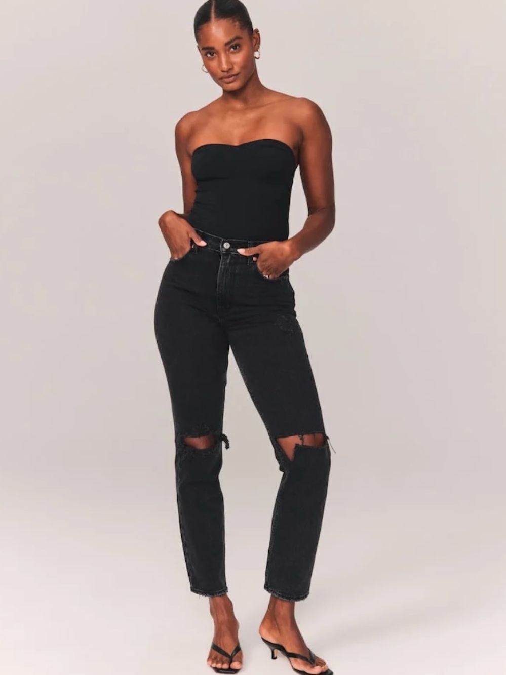 Abercrombie & Fitch 90s Straight Ultra High Rise Ankle Pant -27/4S